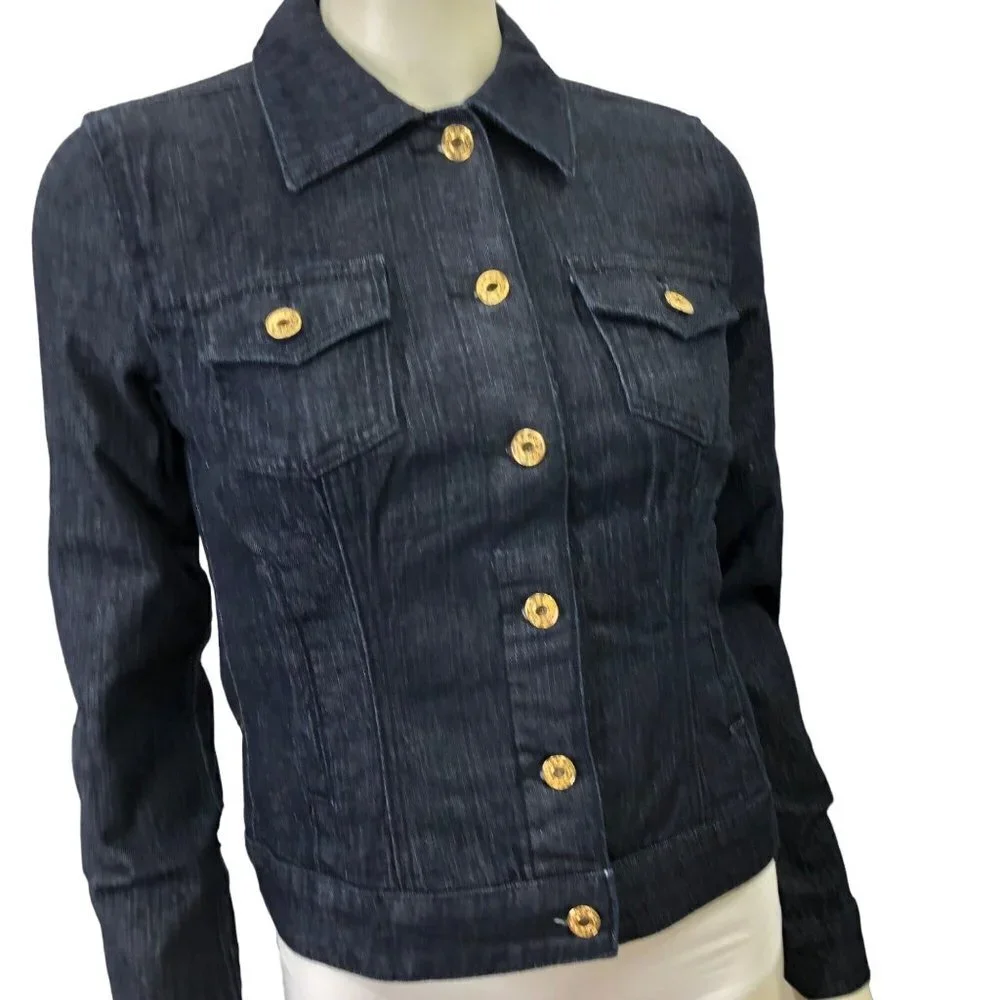 GUESS‎ DARK WASH JEAN JACKET SM NEW WITH TAG